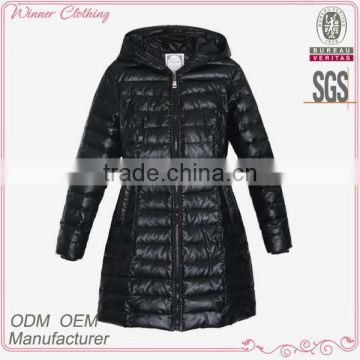 2013 Winter Long Maxi Black Down Coat With Fur