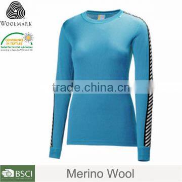 Merino wool women long johns heated thermal underwear