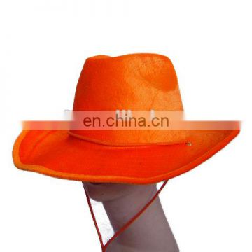 MCH-2092 Party Carnival cheap adult orange floppy hat wide brim fedora hat