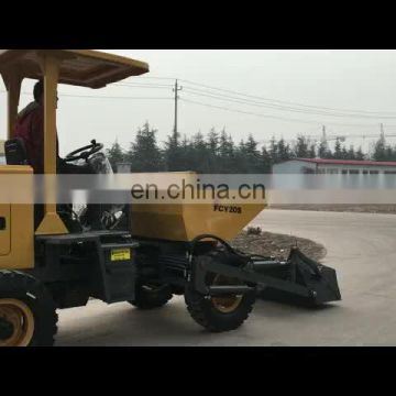 China Weifang MAP factory supply MD20 2tons site dumper for export