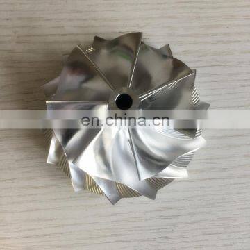 HX40 66.30/84.00mm 7+7 blades high performance Turbocharger Billet/milling/aluminum 2618 compressor wheel