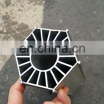 TOSHINE Silvery Anodized Led Round Heat Sink Extrusion