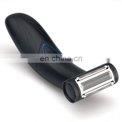 Professional waterproof black side anti-skid design flexible rechargeable razor shaver