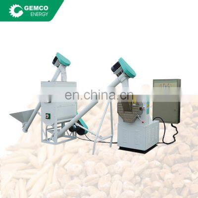 Customized Project 2 - 3 Tph Poultry Animal Feed Pellet Production Line For Pig Rabbit Chicken