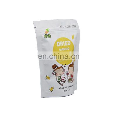 Food grade material laminated plastic packaging bag for food snack packaging custom print zipper bag