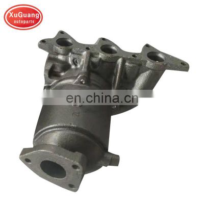 XUGUANG high performance hot sale exhaust manifold catalytic converter for Xiali N3 A+ with three bolt hole flange