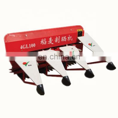 rice harvest hand push machine agriculture farm reaper to harvesting ripe crops of paddy rice wheat millet corn