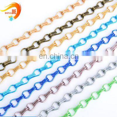 Double hook link anodized decorative metal chain curtains