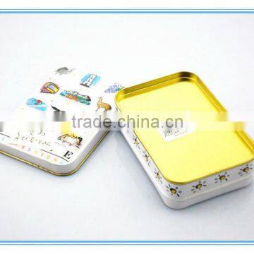 Top grade new design tin box/tin container for gift /decorative gift tin box