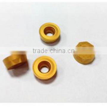yellow coating CNC machine tungsten carbide round inserts