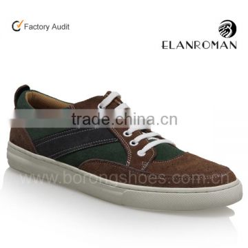 Fashion genuine leather casual sneakers for men