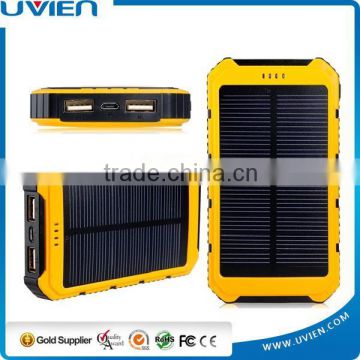 Mobile Solar Power Bank with Dual USB