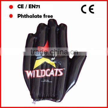 PVC black hand Custom inflatable hand for promotion