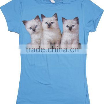 short sleeve women printed t shirts with creative designs