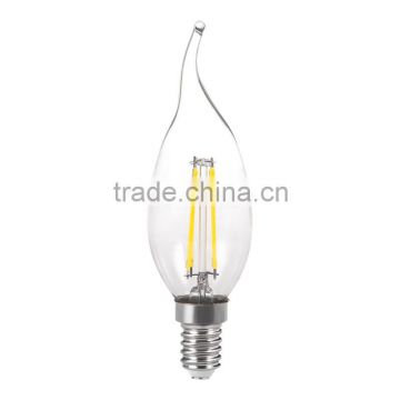 4W New LED Candle Bulb High Brightness E14 LED Filament bulb 110/220/240V CE ROHS