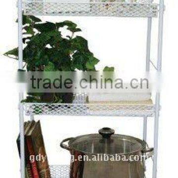 3 tier removable metal wire storage racks