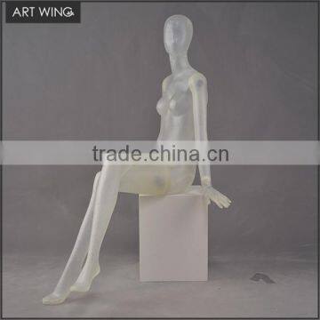 sexy gold yoga quality female eco-friendly mannequin body for sale