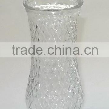 HP252 clear glass vase