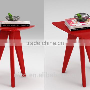 Red Color Round Small House Smart choice modern and fashion side table solid wood design coffee table