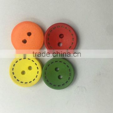 2 holes wooden button