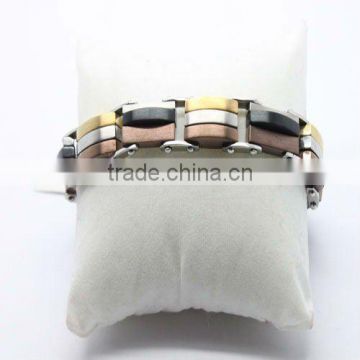 hot!! factory supply promotional 316 spain stainless steel friendship bracelets for men'gift