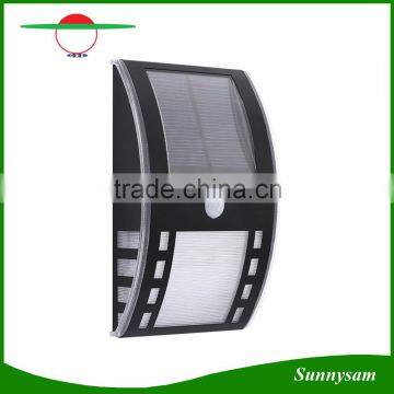 Solar Boundary/ Wall Light Outdoor Lighting Products 2LED Stainless Steel Waterproof Solar Sensor Lamp