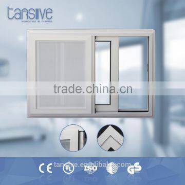 china manufacturer double glazed aluminium sliding windows with mosquito net