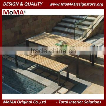 Modern Simple Design Outdoor Restaurant Table And Bench