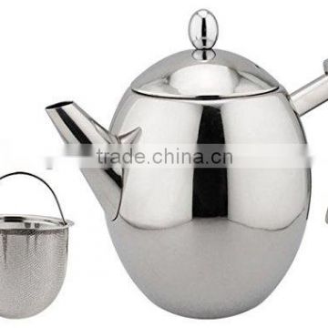 Teapot,Stainless steel tea pot with infuser