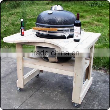 2014 Wooden table kamado charcoal grill