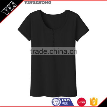 china wholesale women drees summer apparel soft fabric t-shirts/shirt/sport wear with fastening