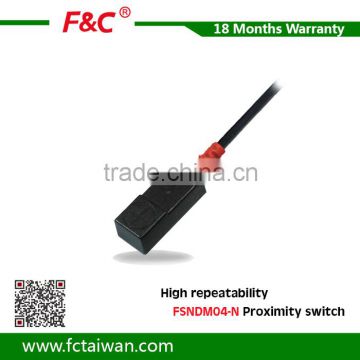 High repeatability 12V-24V Inductive Proximity Sensor Switch (FSNDM04-N) for high speed rotator