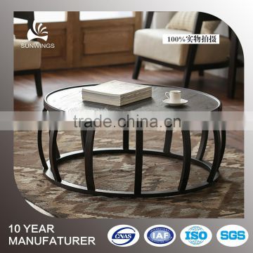 2016 the newest style elegant round wooden tea table