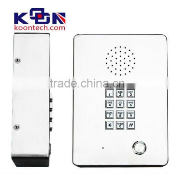 IP65 LCD Telephone with PAX system KNZD-03 LCD subway door phone intercom system telephone