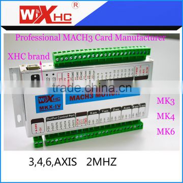 USB Cnc mach3 system 6 axis cnc motion controller card, 16input 8output 2000KHZ