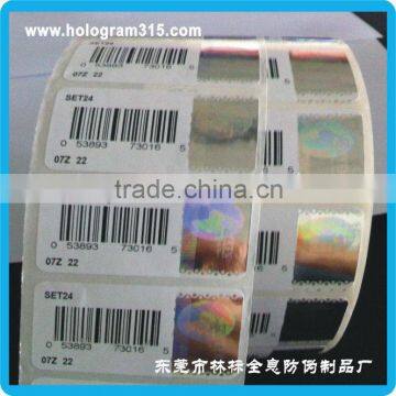 Custom made Security hot stamping and invisible UV anti-counterfeitingt label