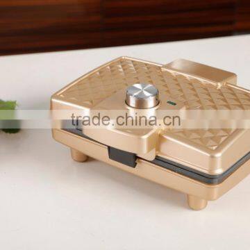 220V Non-stick Coating Adjustable Temperature Mini Electric Egg Waffle Maker