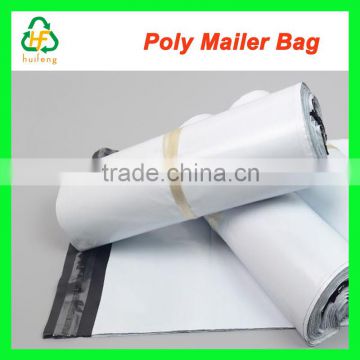 Plastic Poly Express Courier Bag Envelope With Flap Permanent Self Adhesive glue strip