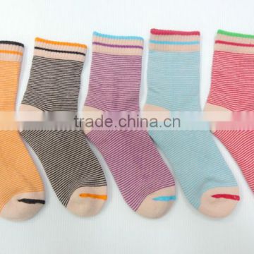 Colorful Thin Stripe Design Cotton Ankle Socks