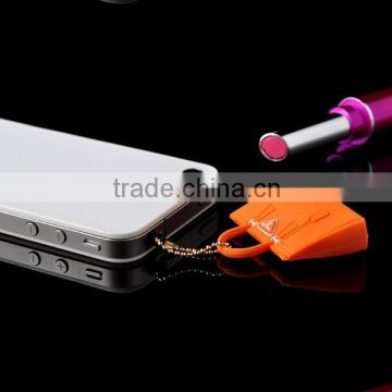 Multifunctional rubber dustproof cover plug for phone