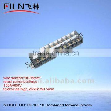 2-pole combined terminal blocks 5.0mm TD-10010