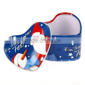 Heart-shape cartoon cute tin multipupose box