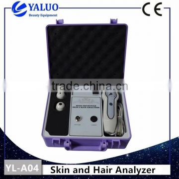 Skin and hair analyzer portable hair and scalp analysis system