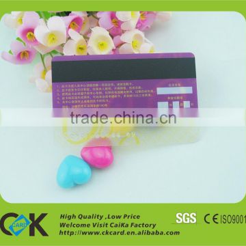 high quality transparent magnetic card