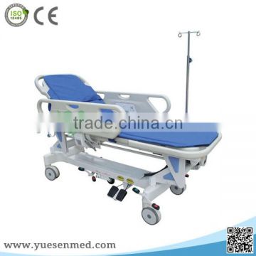YSHB-SJ1B Hospital adjustable emergency patient stretcher trolley