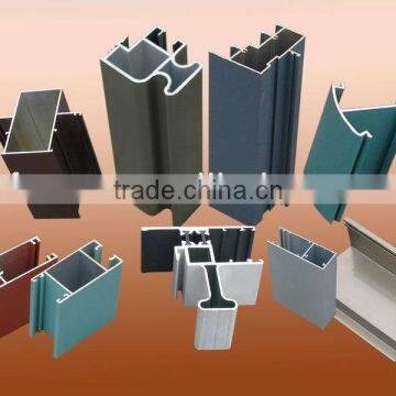 Aluminium profiles with powder coating finish