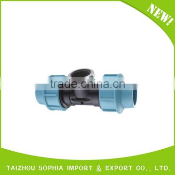 hdpe pp compression fitting/male threaded elbow compression pn16 pipe fittings