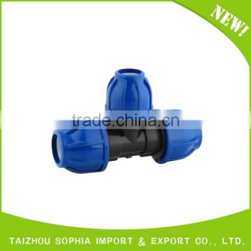 PIPE PN16 PP PE COMPRESSION FITTINS FEMALE TEE FOR IRRIGATION SYSTEM