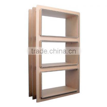 Eco-friendly bookshelf parts hacomo Corrugated cardboard furniture for Easy to use , small lot oder also available