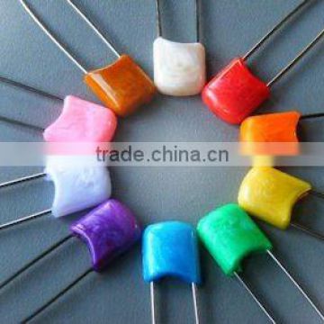 Fancy cute plastic head diaper pins for babies with stainless steel shaft